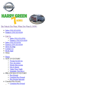 Tablet Screenshot of harrygreennissan.com